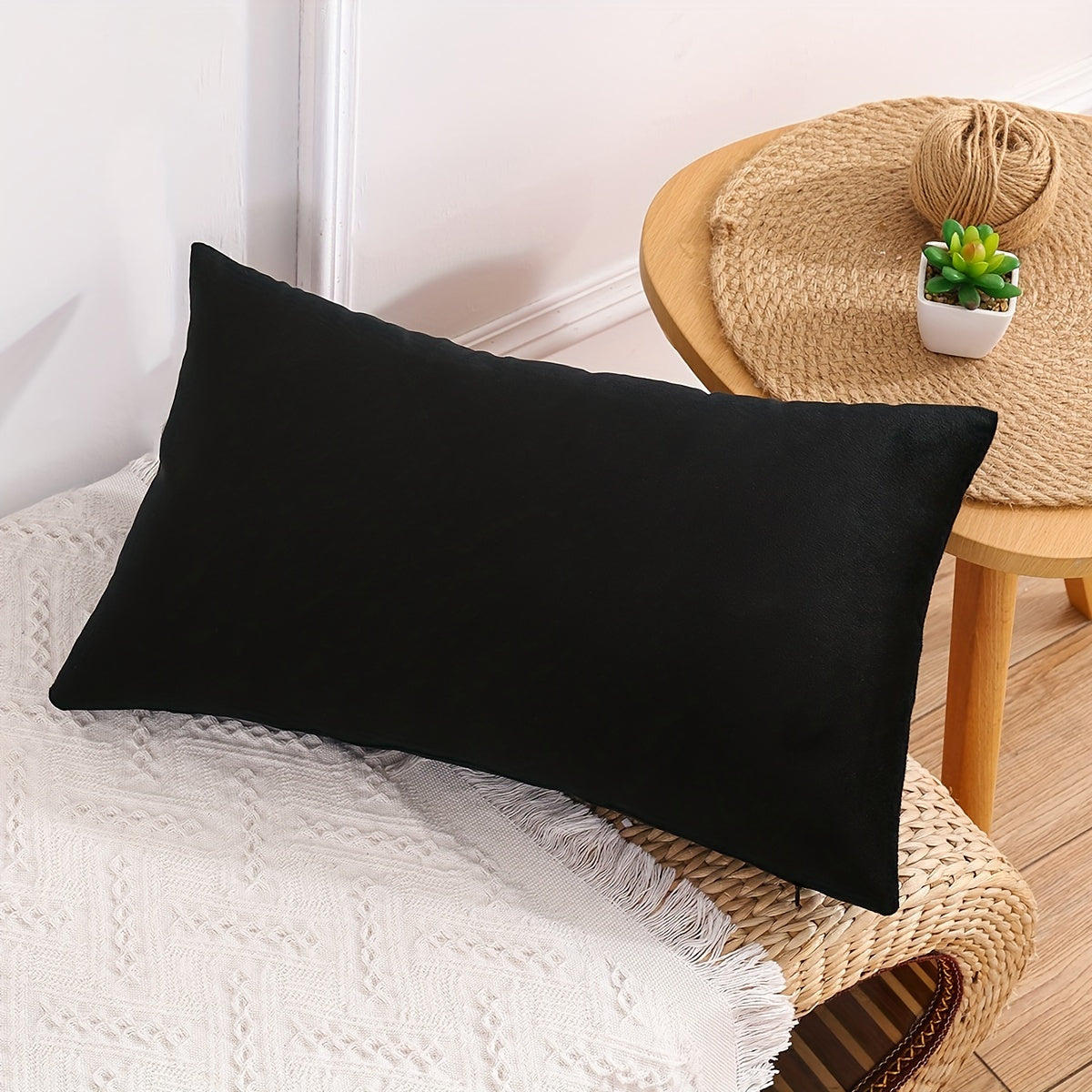 Velvet Throw Pillow Cover for Sofa Bed Decor 18x18 Inches Gray