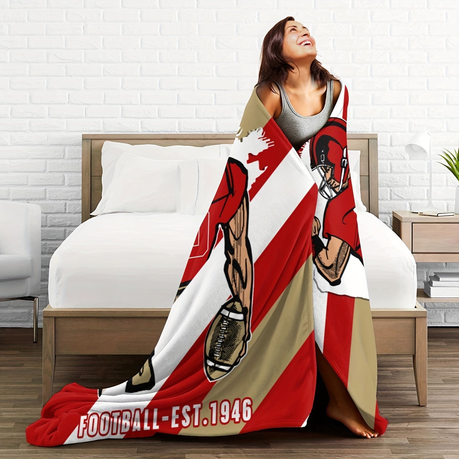 Personalized San Francisco Throw Blanket with Custom Name for Home Decor and Gifts