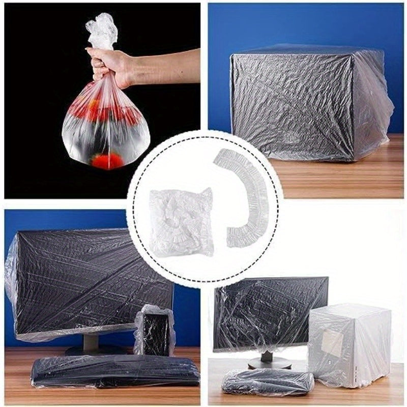 10 dona shaffof plastmassa changyogʻin qoplar, oshxona texnikasi uchun, mikrotoʻlqinli pech, guruch pishirgich, changyutgich