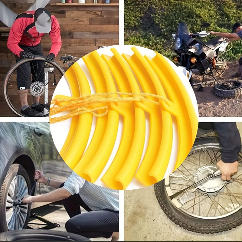 Защитные чехлы для алюминиевых ободов мотоциклов, мягкие накладки, резиновое кольцо, стальной обод, 5 шт.