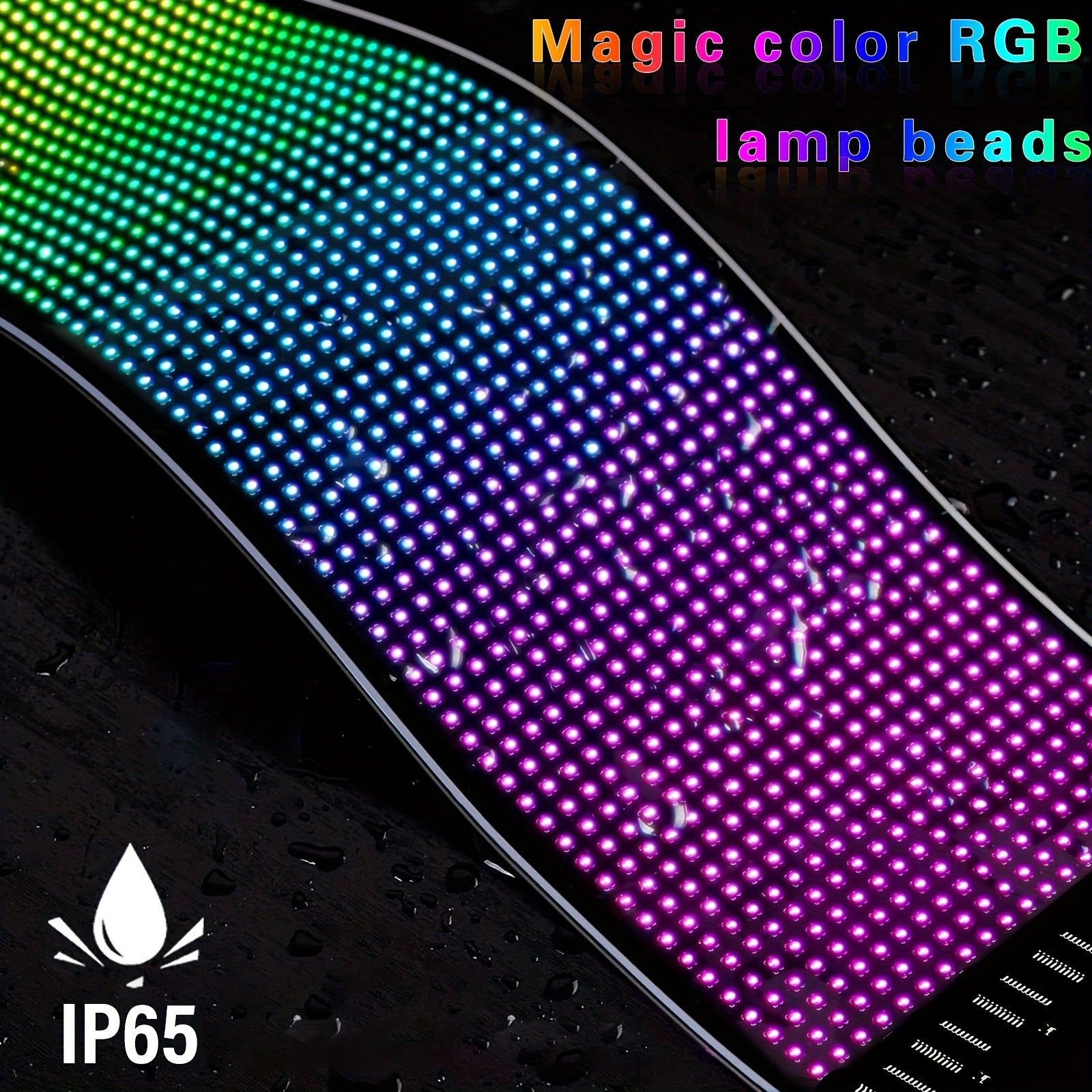 Programmable LED Smart Night Light with DIY Text Animation Wall Mount Desktop Decoration