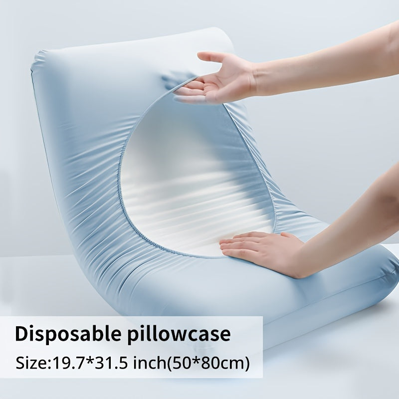 Set of 6 Ultra-Soft Disposable Pillowcases for Travel Hotels and Trains