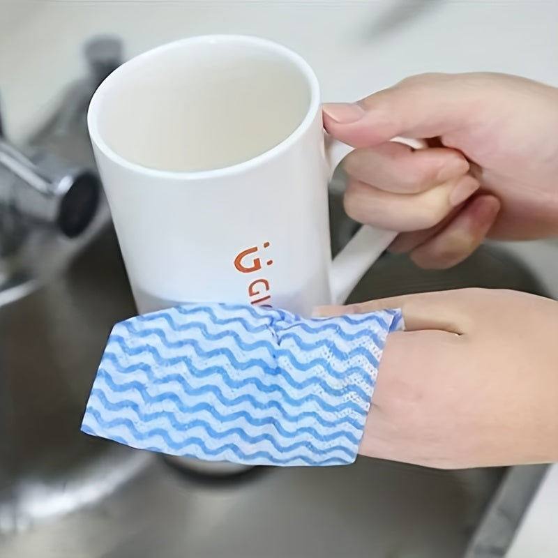 50 ta qalin bir martalik tozalash sochiqlari har bir rolda, oshxona va hammomda idishlar va yuzalarni qulay va samarali tozalash uchun.