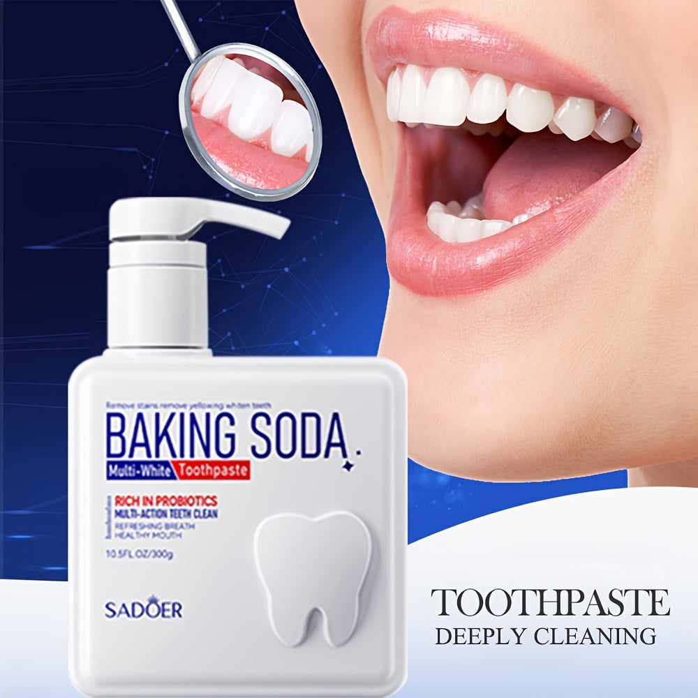 300g Baking Soda Probiotic Toothpaste for Deep Cleaning and Whitening