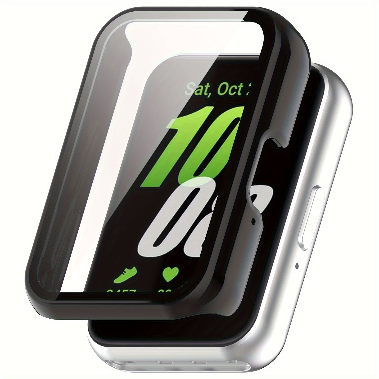 Smartwatch Case for Galaxy Fit3 Tempered Glass Scratch Resistant Hard Shell
