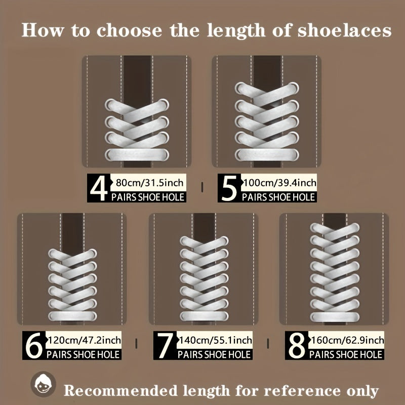 Canvas Shoe Laces White Multi-Size Durable Shoe Accessories