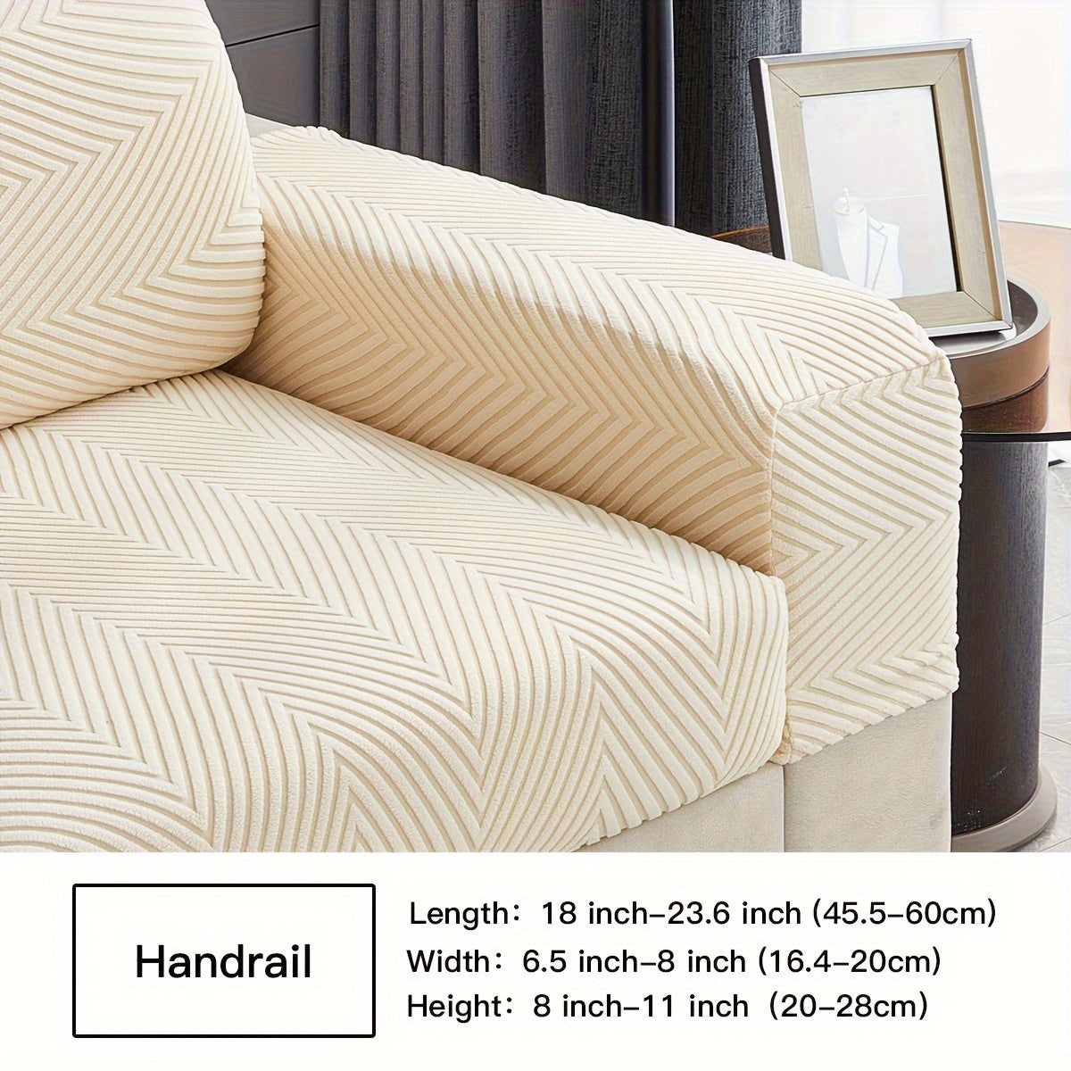 Waterproof Sofa Cover Elastic Stretch Jacquard Argyle Pattern for Home or Office