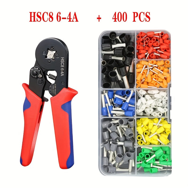 Electrician's Crimping Tool Set for Tubular Terminals 0.25-10mm Wire Range