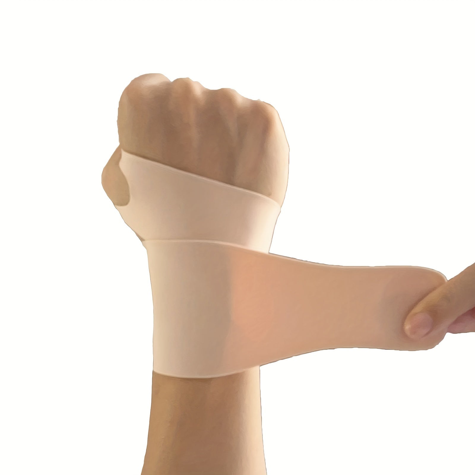 Unisex Polyester Elastic Wrist Support for Sports Fitness and Training