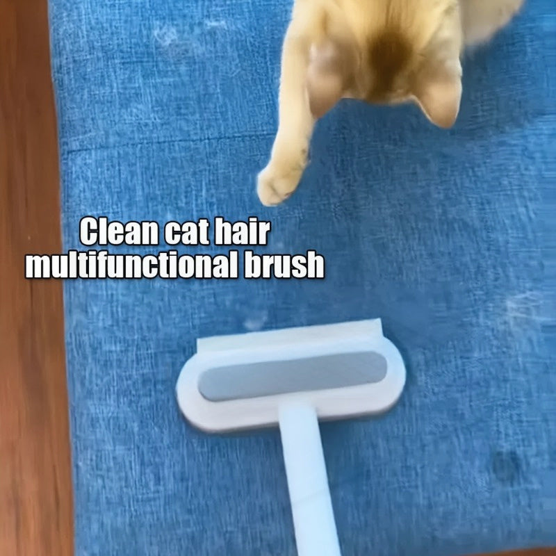 Uzun tutqichli deraza ekranini tozalash uchun cho'tka va uy hayvonlari tuklarini olib tashlovchi