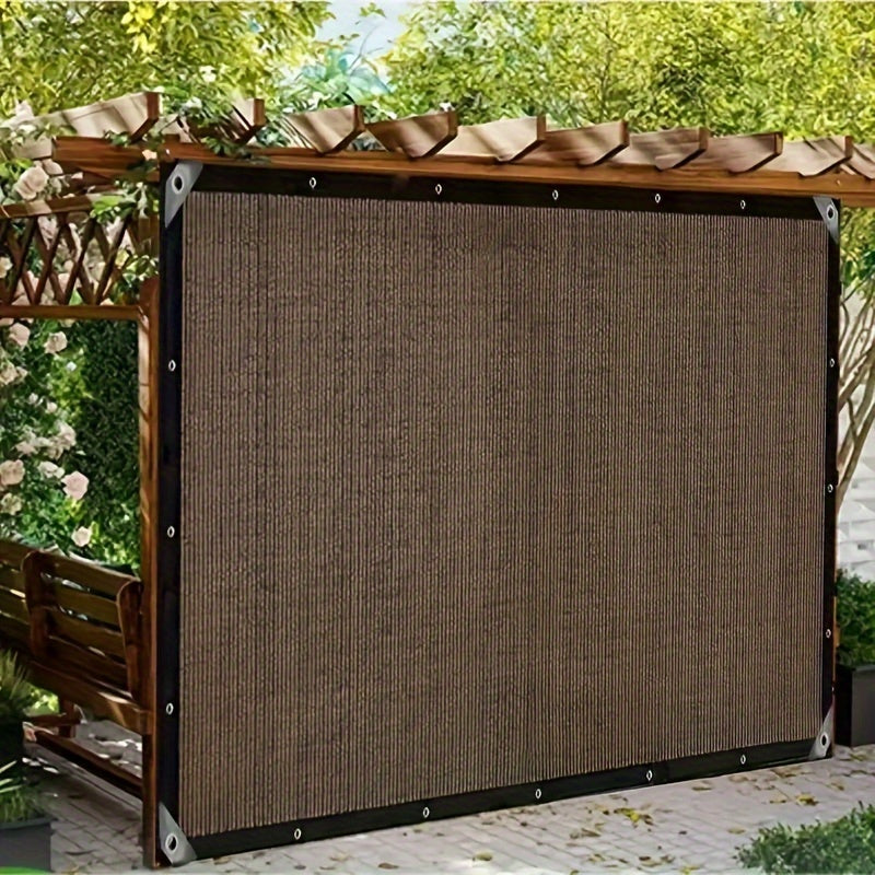 Coffee-Colored Sunshade Net UV Protection for Outdoor Patio Balcony Garden Privacy