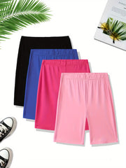 Women's Casual Sports Shorts Set Four Pieces Breathable Athletic Wear