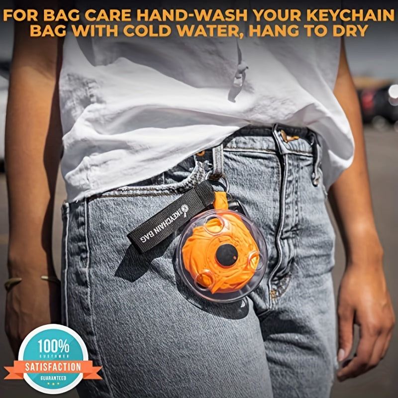 Disk dizayni bilan portativ xarid sumkasi, oson egish va yelka bilan olib yurish uchun kliplarga ega. Yengil va joyni tejovchi.