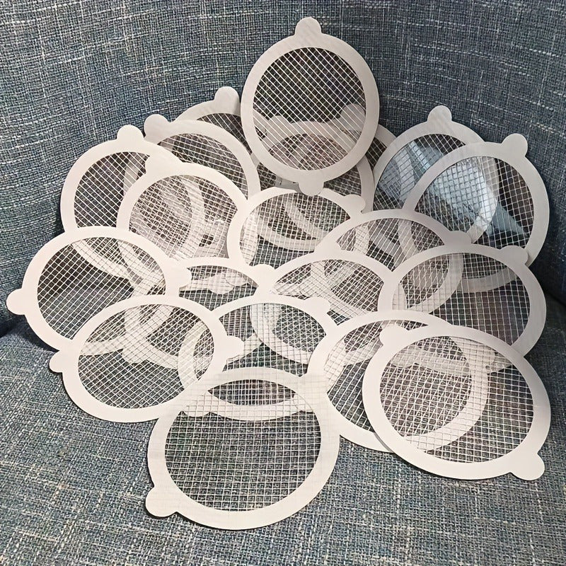 Disposable Hair Catcher Mesh Stickers for Shower Drains 10 Pack Prevent Clogs Odors