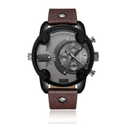 Men's Wristwatch Large Dial PU Leather Strap Gift Suitable for Men