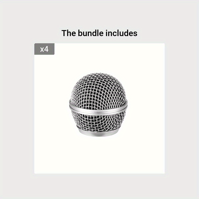 Metal Mesh Microphone Head Accessories for Shure Handheld Microphones Replacement Heads