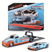 Kids Plastic 1:64 Scale Red Toy Car Trailer Weather-Resistant