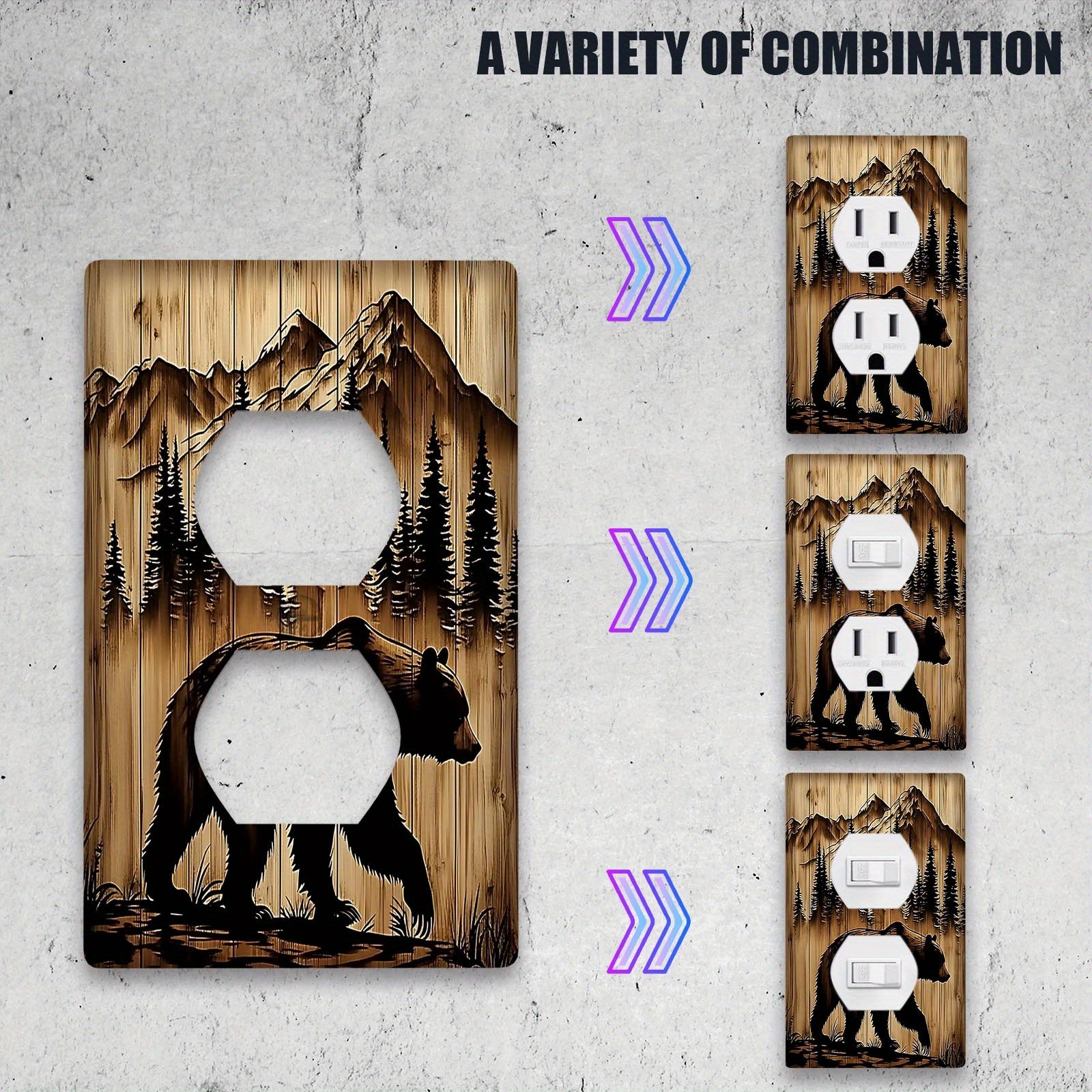 Yorug'lik kalitini qoplash uchun mustahkam polykarbonat ayiq naqshli devor plitkasi. Ichki yoki tashqi foydalanish uchun mo'ljallangan, elektr energiyasi talab qilinmaydi. Yagona yoki juft guruhda mavjud, 1 dona paketda sotiladi.