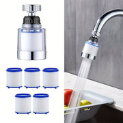 Rotating Sink Faucet Filter for Kitchen and Bathroom Heavy Metal Removal Hard Water Softening