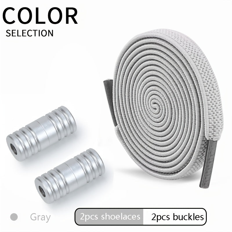 Unisex Elastic Shoelaces With Buckles For Men Women Color Capsule Pack