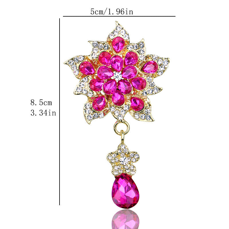 Изысканная брошь-булавка с крупной неправильной формой, гламурный модный аксессуар для женщин