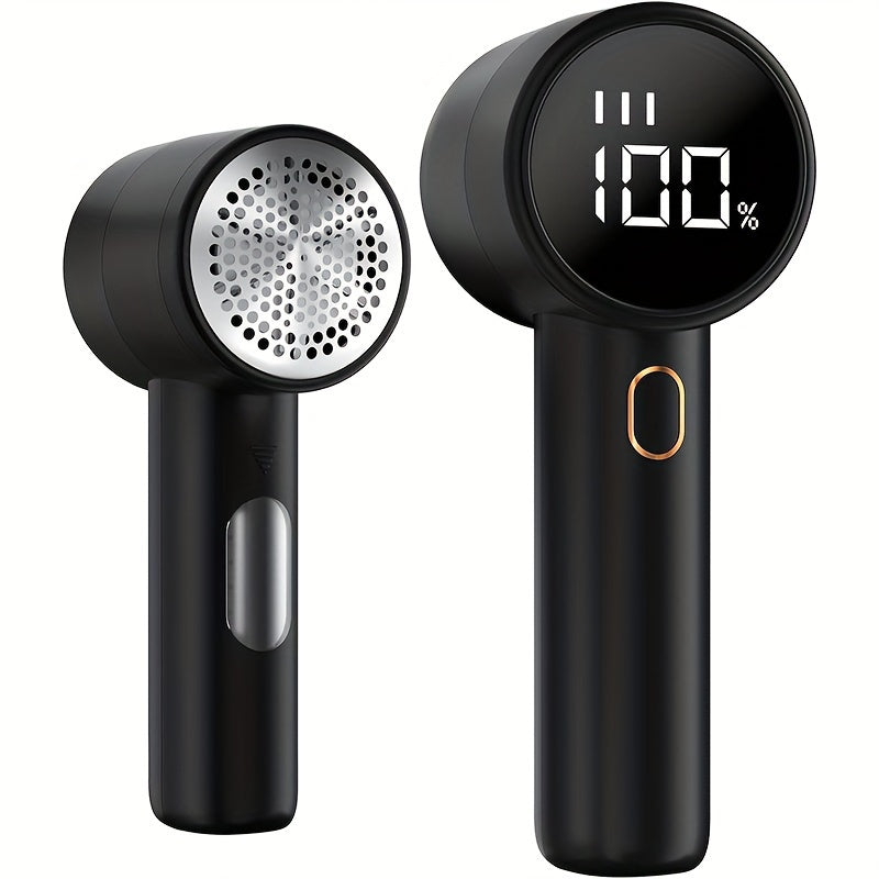 Pelador de tela recargable por USB con pantalla LED para eliminar pelusas y fuzz de ropa, ropa de cama, muebles y alfombras