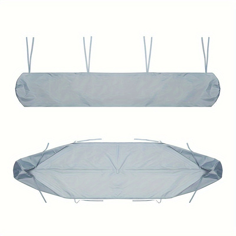 Black Patio Awning Cover for Winter Storage and Sunshade Protection