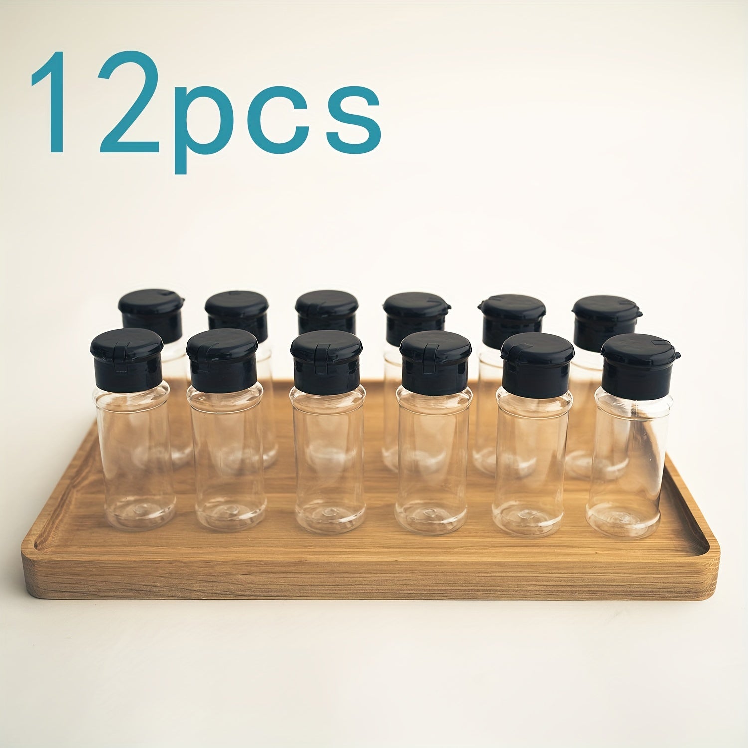 Set of 10/12 Rust-Resistant Spice Bottles with Shaker Lids for Cooking and Kitchen Organization