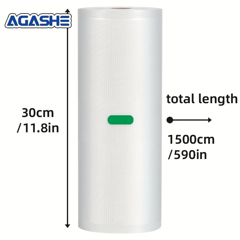Vakuum yopishtiruvchi rulon 1500cm Bardoshli PE+PA oziq-ovqatni saqlash uchun uy sharoitida
