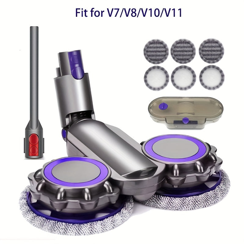 Vacuums Mop Head Attachment with Water Tank, Long Suction, 180° Rotation