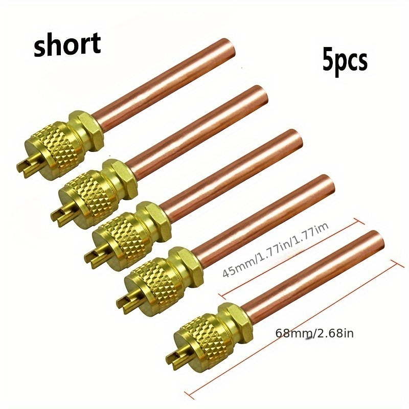 Thickened Pure Copper Refrigerator Needle Valve with One-Way Valve and Filling Nozzle