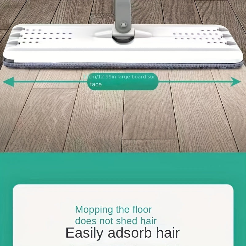 Spin Mop Bucket Set for Wet and Dry Cleaning, Durable Stainless Steel and Plastic