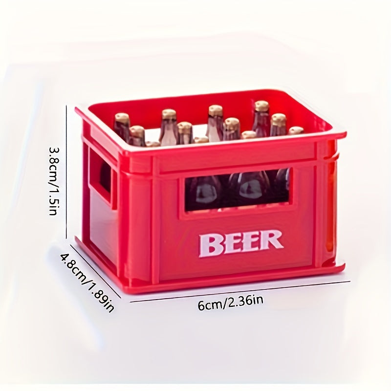 Retro 3D Beer Basket Bottle Opener Magnet for Soda and Beer Cans