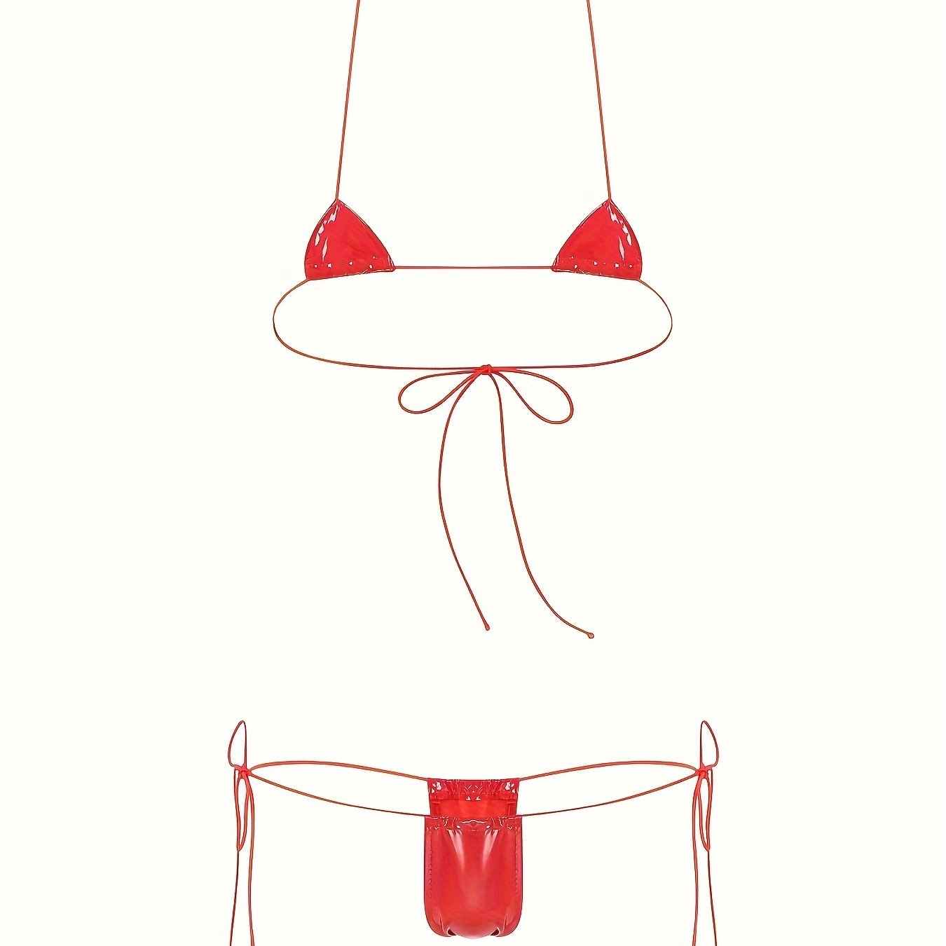 Jozibali halter bo'yinli ichki kiyim to'plami, brassi, ichki kiyim va orqasi ochiq dizaynni o'z ichiga oladi.