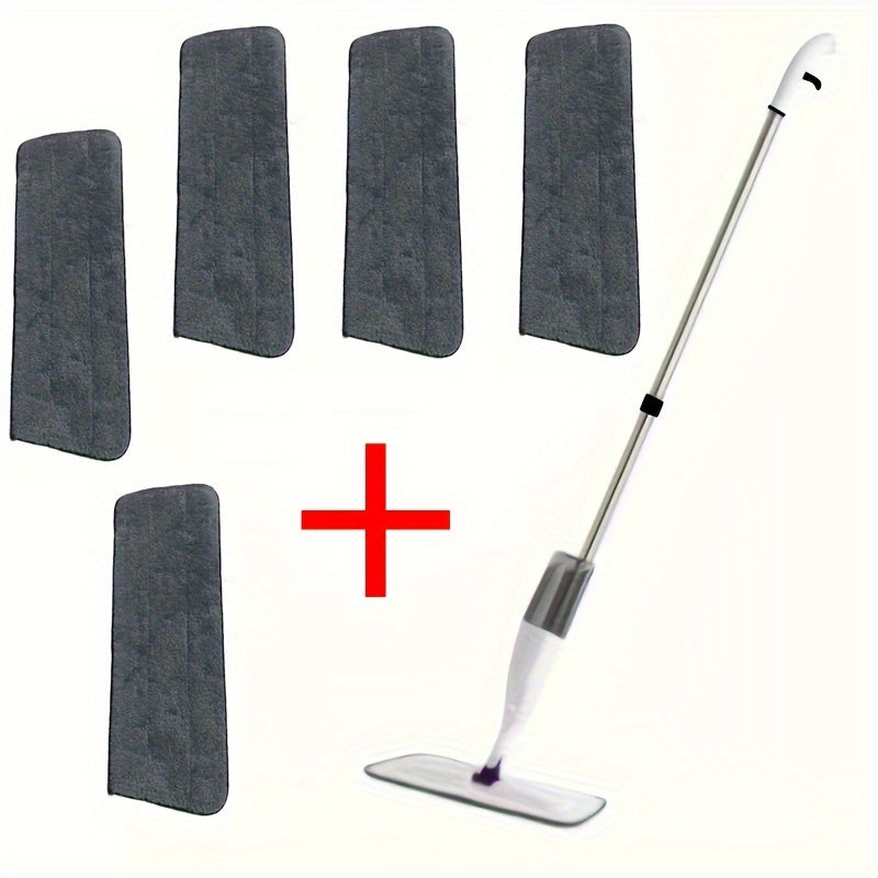 Uyingizdagi turli sirtlarni tozalash uchun uzun tutqichli mikrofiber purkagich mopu