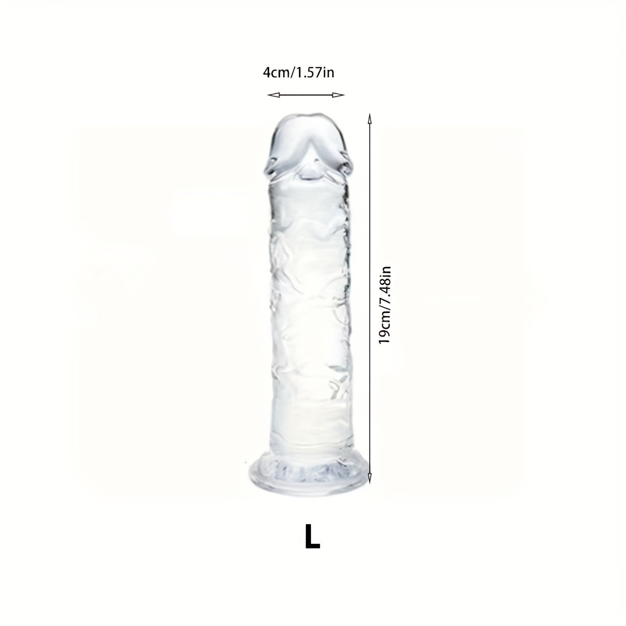 Adult Unisex Jelly Crystal Anal Plugs Small Medium Clear 7 Sizes