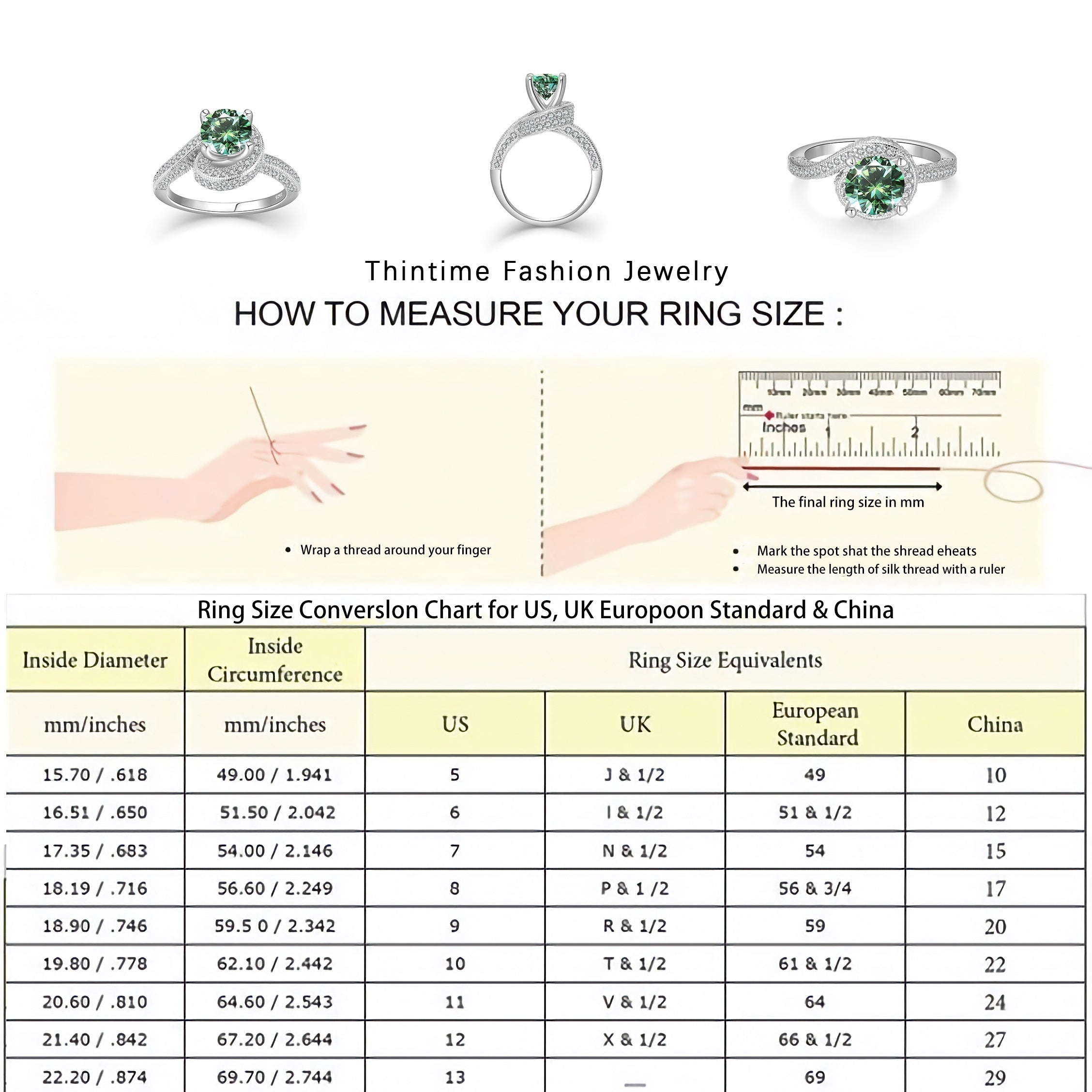 Получите идеальное винтажное элегантное кольцо для помолвки с круглым огранкой 2.0CT из моиссанита для женщин, с потрясающей 6-лапкой и боковыми камнями. Изготовлено из серебра 925 пробы с позолотой 18К, это кольцо украшено камнем апреля, что делает его