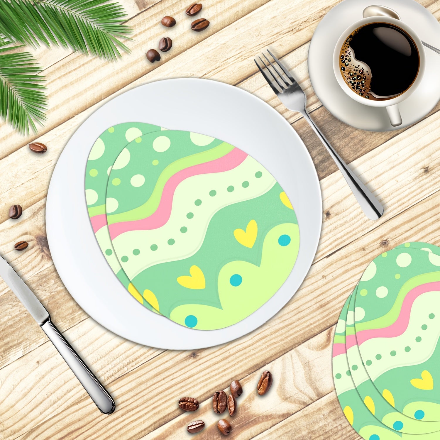 Цветные пасхальные салфетки, упаковка из 20 одноразовых бумажных полотенец с двумя слоями, кролики, яйца, цветы для весенних праздников