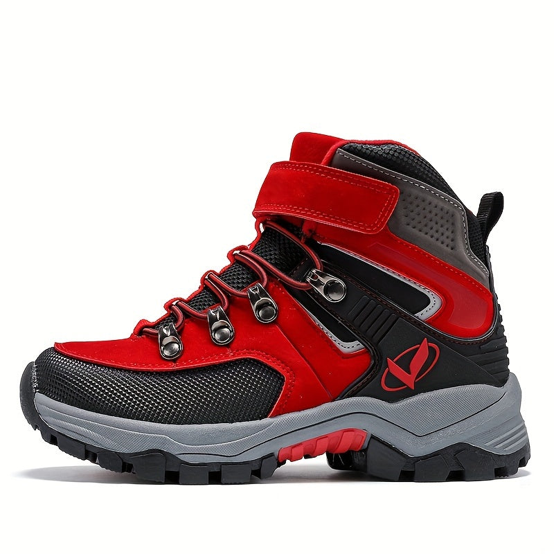 Kids Winter Hiking Boots Boys Girls Waterproof Warm Lining TPR Sole Outdoor Trekking