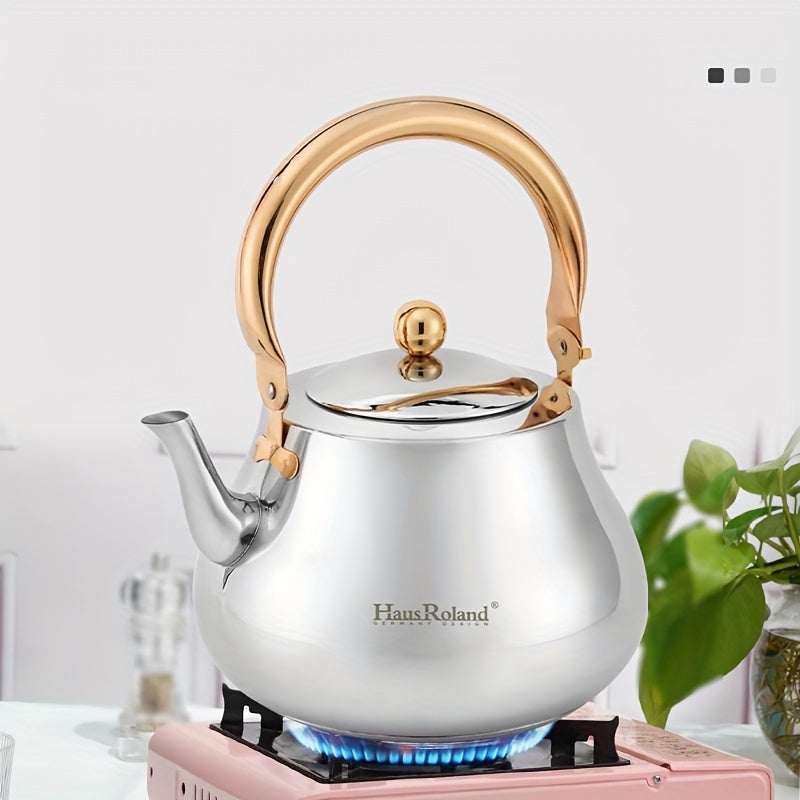 Stainless Steel 3.0L Kettle for Gas Stove with Open Flame Chime Design