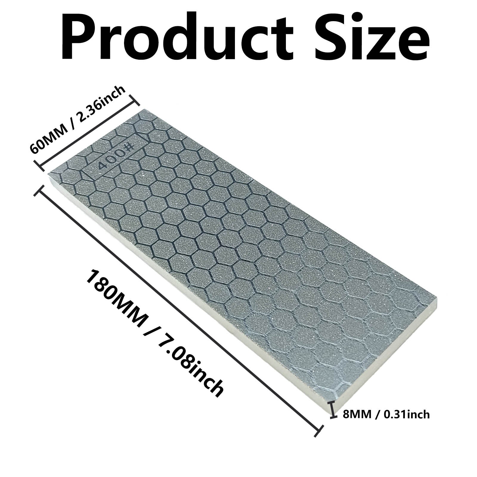 Oshxona pichog'lari uchun olmosni qirqish toshi, ikki tomonlama, 200/1200 qum, qo'lda ishlov berish asbobi