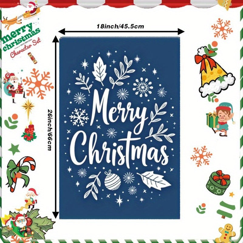 Christmas Tea Towel Kitchen Decor Soft Cotton 18x66cm Wintertime