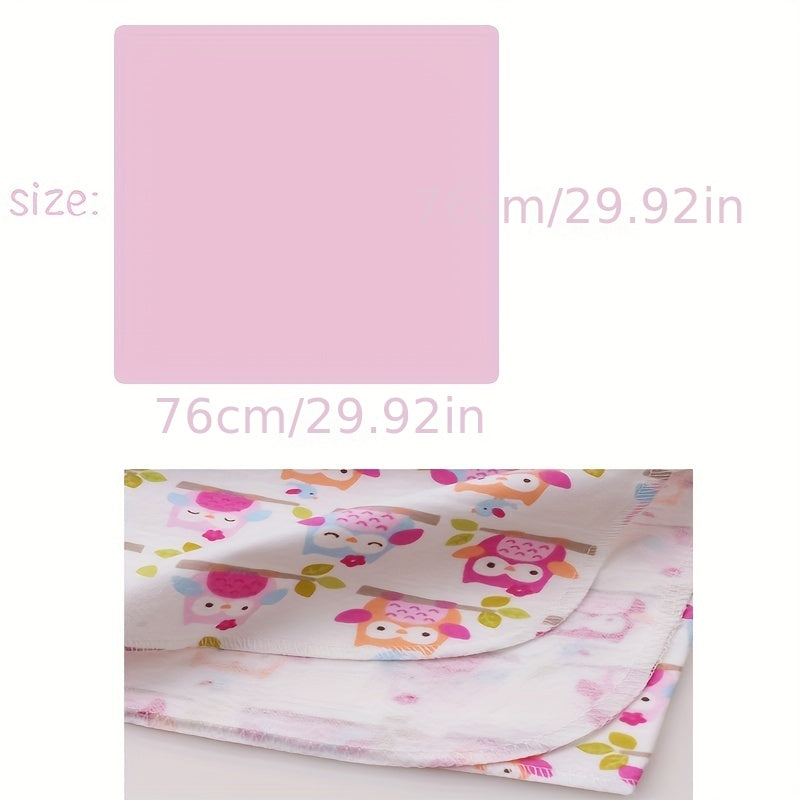 Baby Cotton Blankets Set of 4 for Newborns and Infants Soft Cartoon Prints Gift for Baby Shower Christmas Thanksgiving Valentine