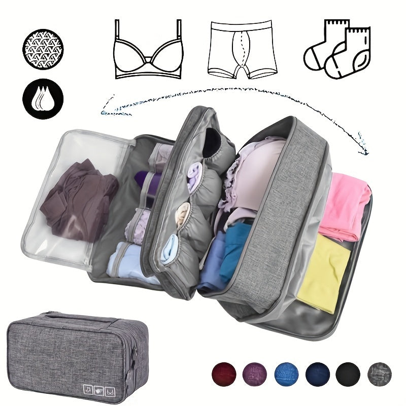 Lightweight Zipper Organizer Set for Travel with Multiple Pockets for Clothing and Accessories