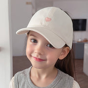 Girls Fitted Baseball Cap with UV Protection, Snap Closure, Breathable, Ponytail Friendly for Outdoor Activities