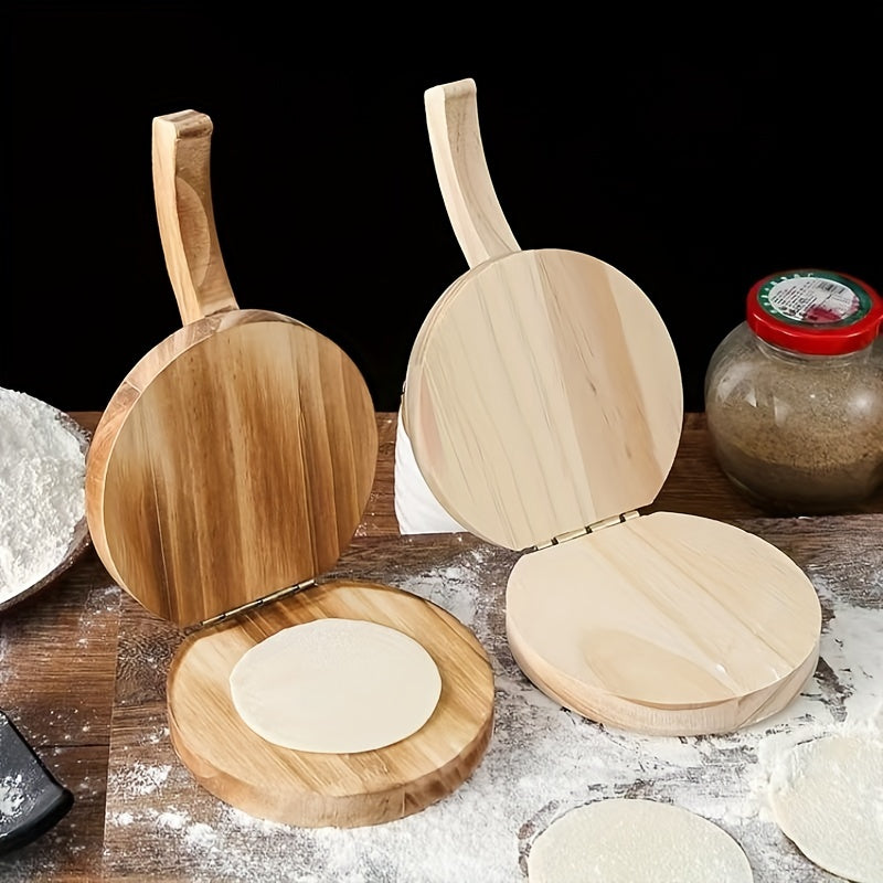 Pressure Dumpling Maker Solid Wood Kitchen Tool for Pasta Buns Rice Dumplings