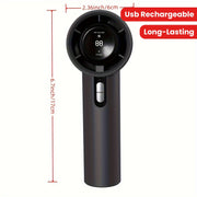 Rechargeable Handheld Fan with Adjustable Speed Settings for Outdoor Use and Gifts