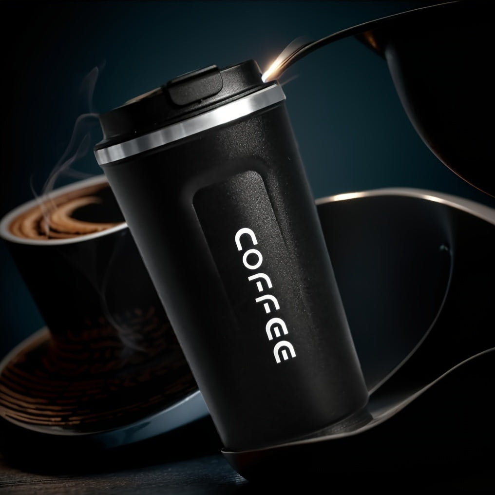 Stainless Steel Coffee Mug 17oz Reusable Leakproof Travel Cup for Office Outdoors