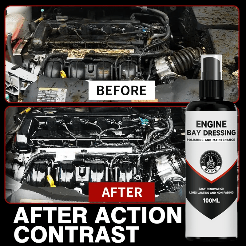 100ml Dvigatel va Plastmassa Detallarini Yangilash, Yaltirash, Yuvish, Avtomobil Qopqog'i, Bagaj, Gome