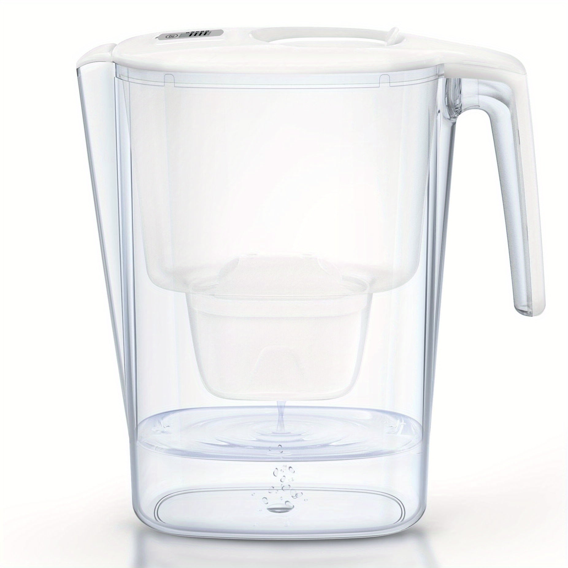 2Pack Water Filter Cartridges Compatible with Pitchers Transparent Easy Maintenance